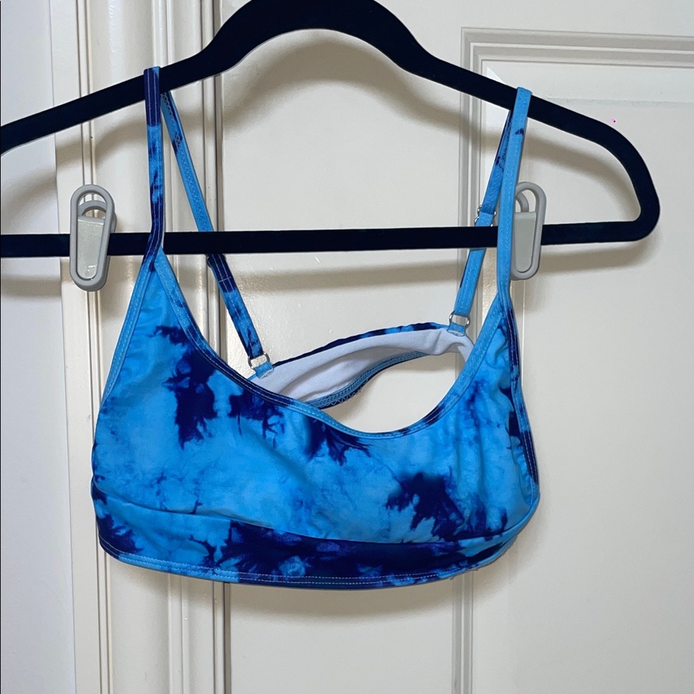 Blue Tie-Dye 2 piece swim suit